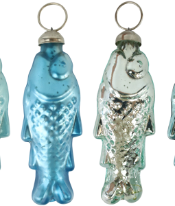 8726 DÉCORATIONS EN VERRE FISCH 4P